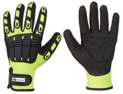 Handschuhe RESISTANT ELYSEE / gelb-schwarz / Nitril