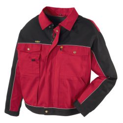 Canvas-Bundjacke 320g/m2 / RIO / texxor / rot-schwarz