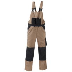 Canvas-Latzhose 320g/m2 / AMAZONAS / texxor / khaki-schwarz