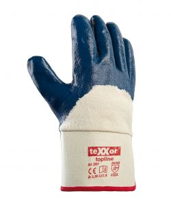 Nitril-Handschuhe STULPE / texxor / beige-blau / 2321