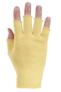 Handschuhe ohne Fingerkuppen K-MEX N OF 984, Noppen, 23-25cm - gelb