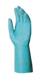 Handschuhe ULTRANITRIL 454, synth. Material, Gerade Stulpe, Profil, 31cm - trkis