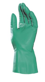 Handschuhe ULTRANITRIL 485, Nitril, Gerade Stulpe, Profil, 32cm - grn