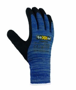 Winterhandschuhe LATEX Beschichtung texxor Blau-Schwarz