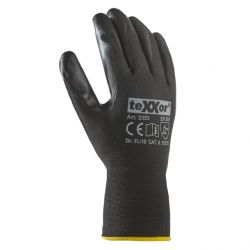 Nitril-Handschuh POLYESTER texxor schwarz