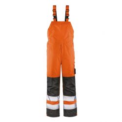 Warnschutz- Winterlatzhose ATLANTA leuchtorange