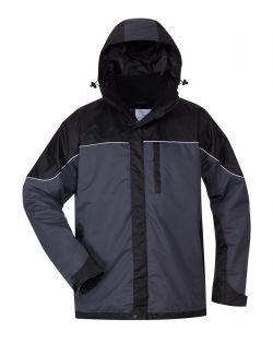 WELS 3-in-1 Outdoorjacke grau/schwarz