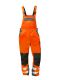 Warnschutz Latzhose METZ orange/grau