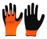 Elastischer Polyester-Feinstrick-Handschuh - orange