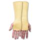Armstulpe Armex 961, 42cm, doppellagig, mit Daumenloch - gelb