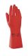 Handschuhe  VITAL 181, NaturLatex / Nitril, gerade Stulpe, gekrnt, 30cm - rot