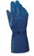 Handschuhe TITAN 393, Nitril, Zacken, glatt, vollbeschichtet, 31cm - blau