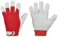RED NAPPA goodjob Handschuhe /  naturfarben-rot / Nappaleder