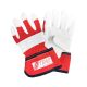 Lederhandschuhe Kinder 1408NITRAS Grau/Rot